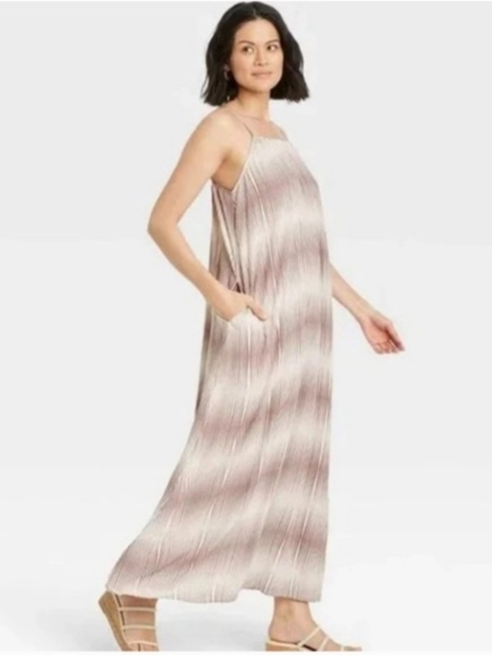 a new day Mauve Ombre Halter Maxi Dress
